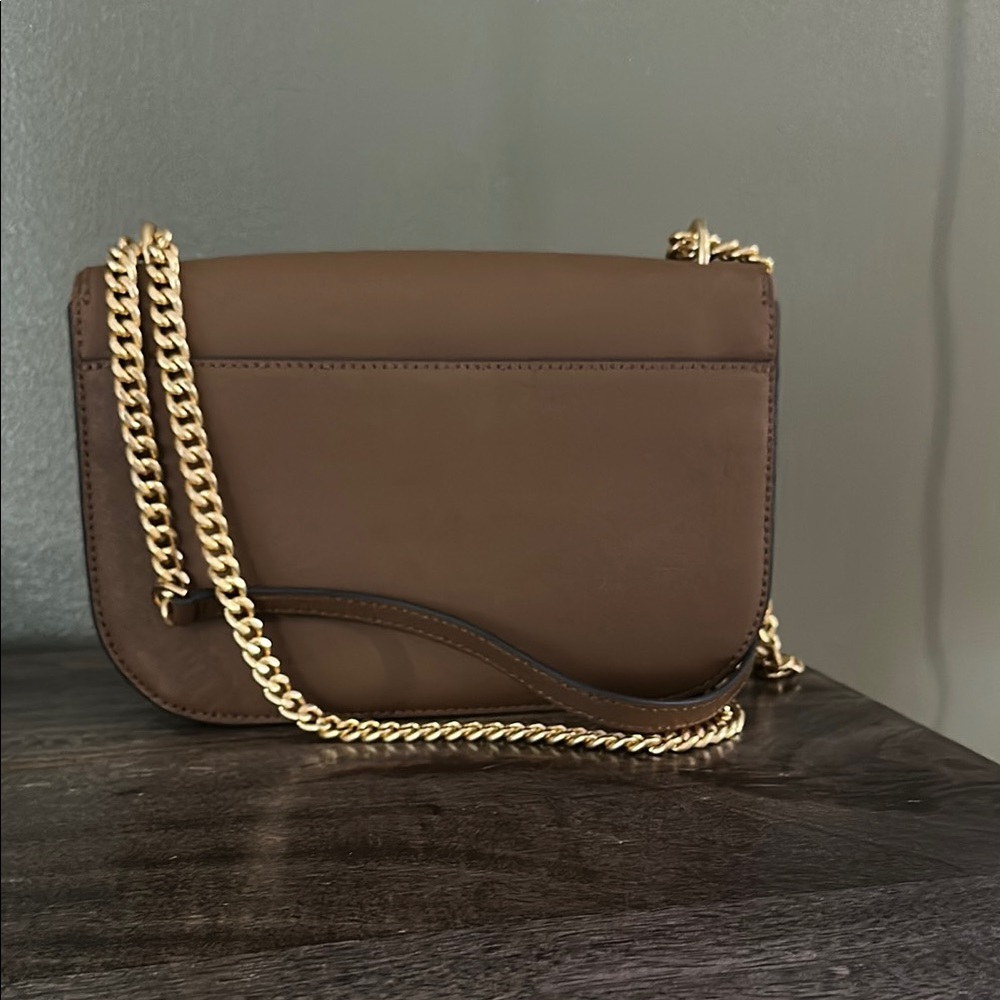 Tory Burch Brown Leather Emerson Shoulder Bag - Picture 6 of 8